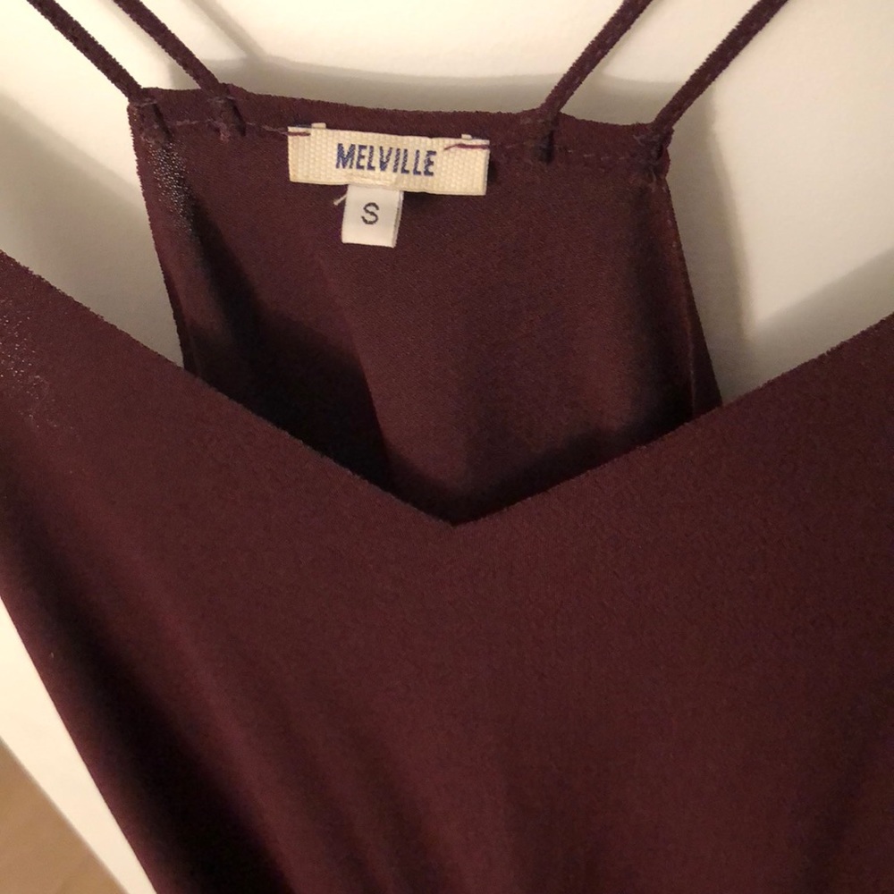 Brandy Melville Maroon Flowy Dress